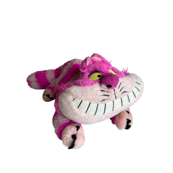 Disney Cheshire Cat‎ Plush Stuffed Animal Pink & Purple Striped 18" Soft Toy - Picture 5 of 5